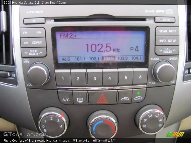 Slate Blue / Camel 2009 Hyundai Sonata GLS