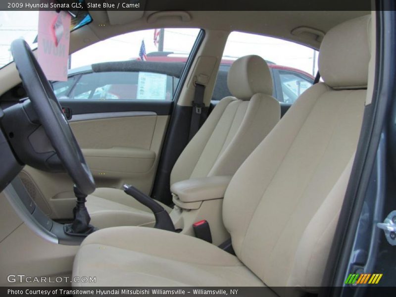 Slate Blue / Camel 2009 Hyundai Sonata GLS