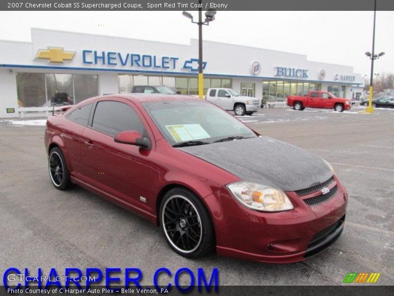 Sport Red Tint Coat / Ebony 2007 Chevrolet Cobalt SS Supercharged Coupe
