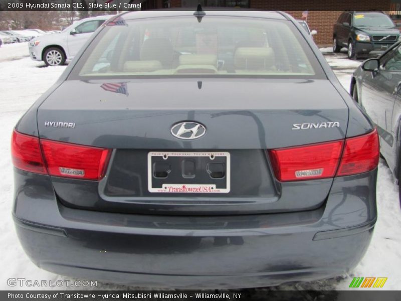 Slate Blue / Camel 2009 Hyundai Sonata GLS