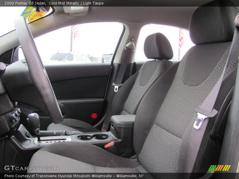 Gold Mist Metallic / Light Taupe 2009 Pontiac G6 Sedan