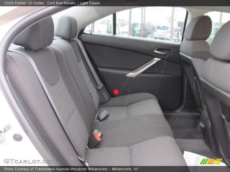 Gold Mist Metallic / Light Taupe 2009 Pontiac G6 Sedan