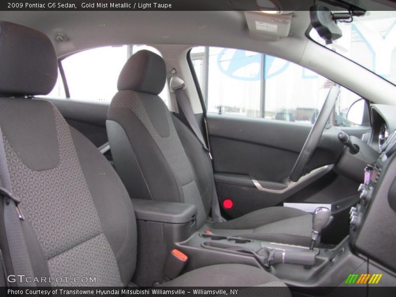 Gold Mist Metallic / Light Taupe 2009 Pontiac G6 Sedan
