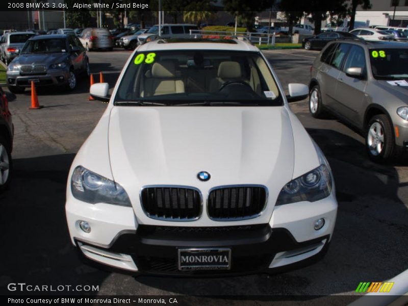 Alpine White / Sand Beige 2008 BMW X5 3.0si