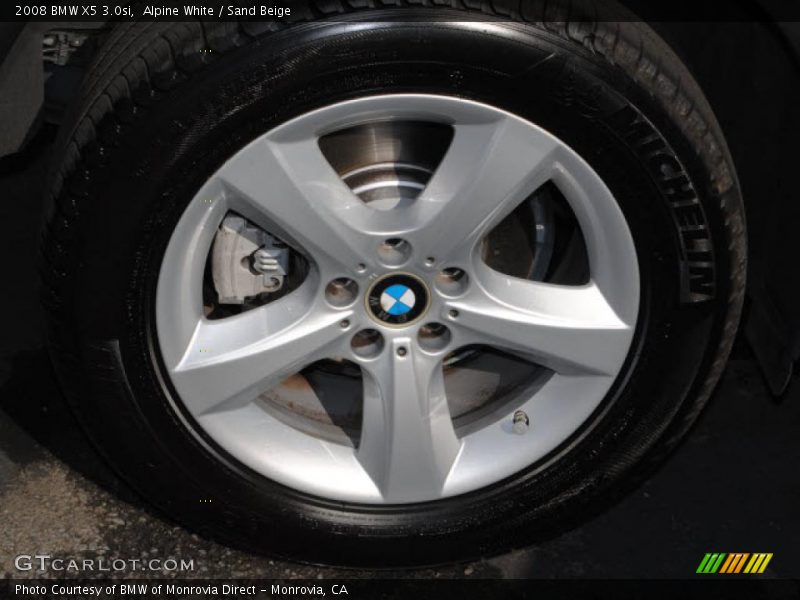 Alpine White / Sand Beige 2008 BMW X5 3.0si