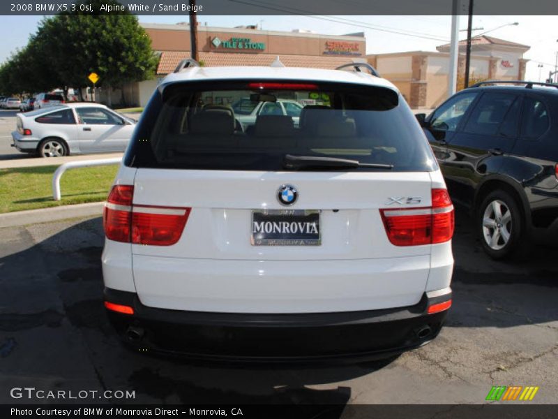 Alpine White / Sand Beige 2008 BMW X5 3.0si