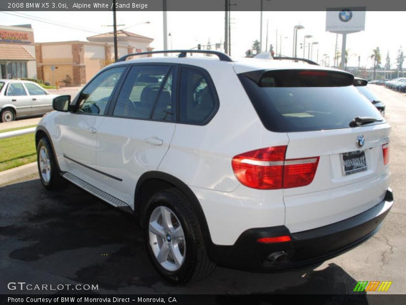 Alpine White / Sand Beige 2008 BMW X5 3.0si