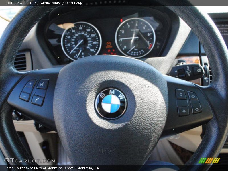 Alpine White / Sand Beige 2008 BMW X5 3.0si
