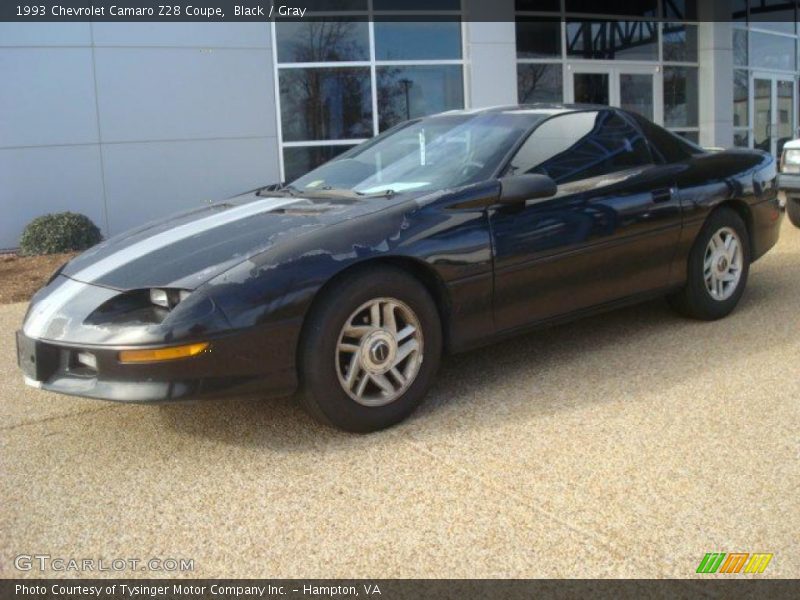 Black / Gray 1993 Chevrolet Camaro Z28 Coupe