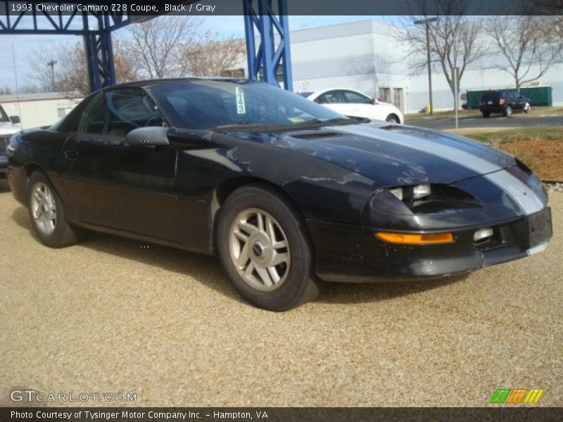 Black / Gray 1993 Chevrolet Camaro Z28 Coupe