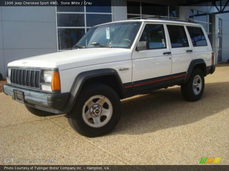 Stone White / Gray 1996 Jeep Cherokee Sport 4WD