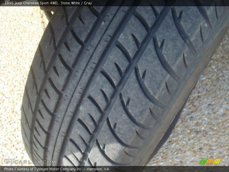 Stone White / Gray 1996 Jeep Cherokee Sport 4WD