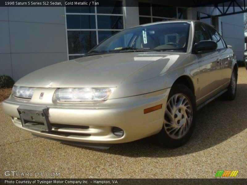 Gold Metallic / Tan 1998 Saturn S Series SL2 Sedan