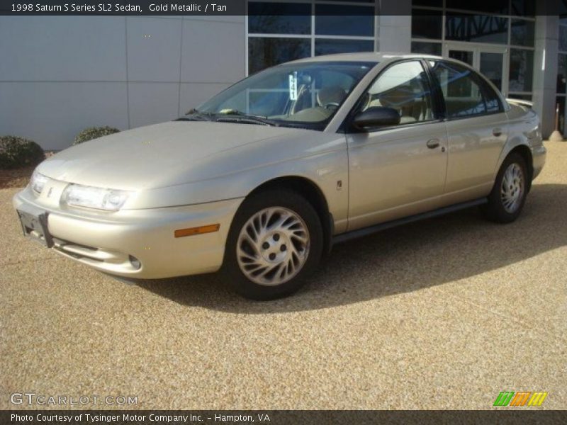 Gold Metallic / Tan 1998 Saturn S Series SL2 Sedan
