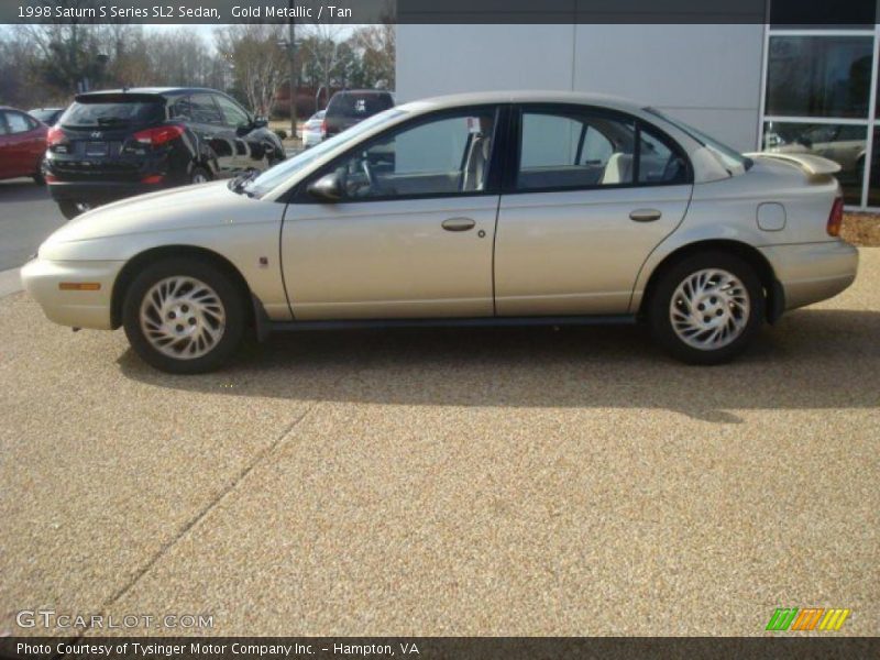 Gold Metallic / Tan 1998 Saturn S Series SL2 Sedan