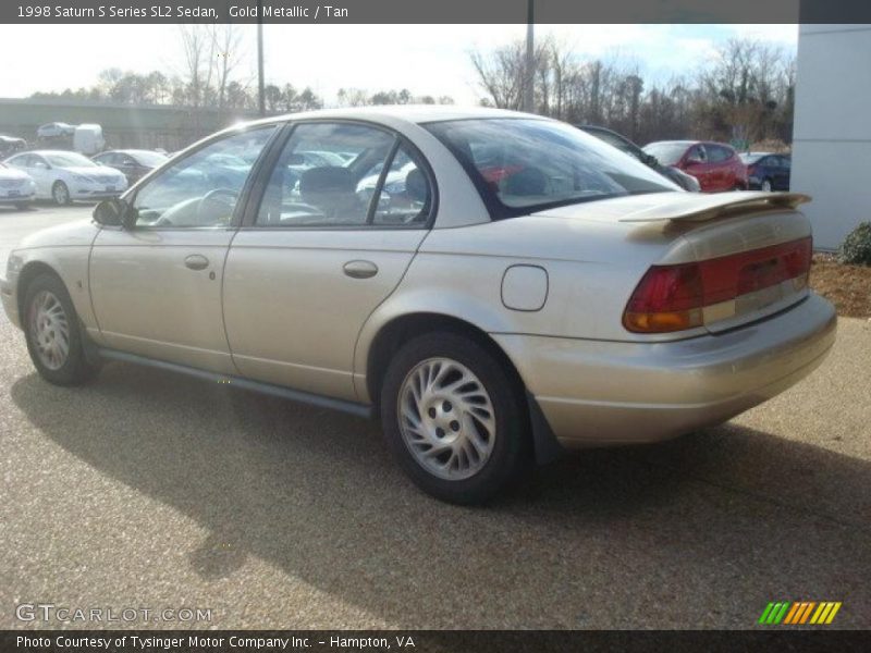 Gold Metallic / Tan 1998 Saturn S Series SL2 Sedan