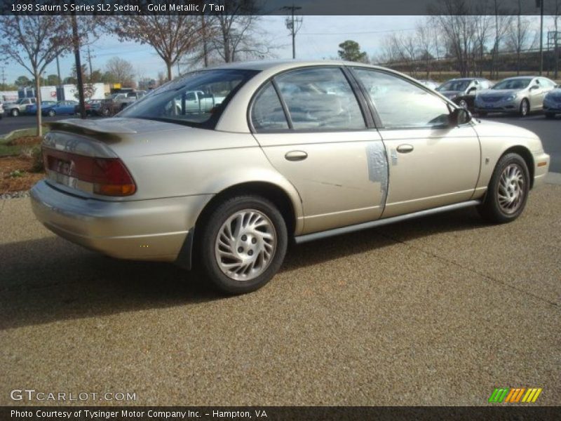 Gold Metallic / Tan 1998 Saturn S Series SL2 Sedan