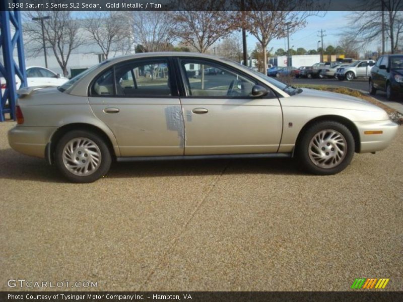 Gold Metallic / Tan 1998 Saturn S Series SL2 Sedan