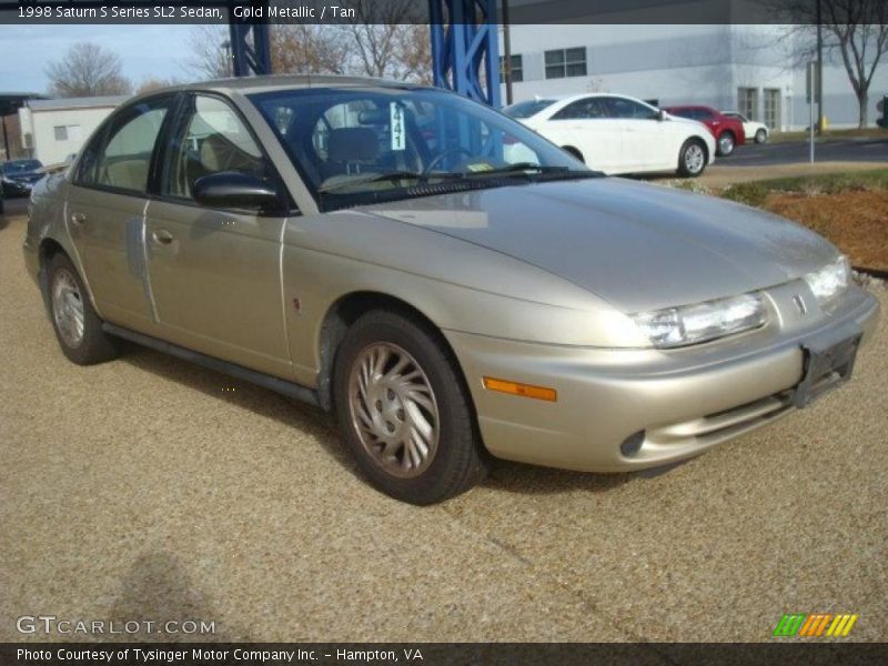 Gold Metallic / Tan 1998 Saturn S Series SL2 Sedan