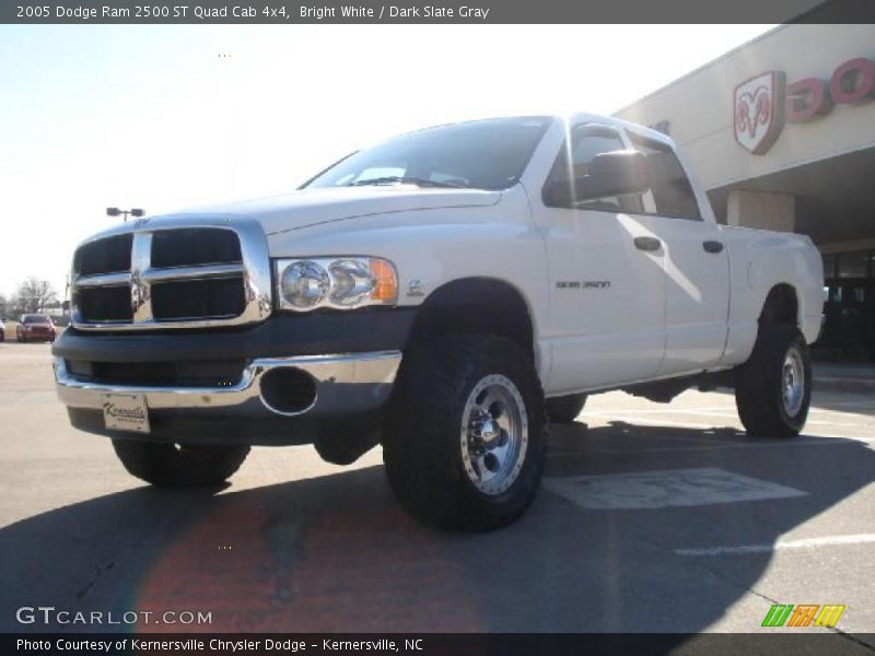 Bright White / Dark Slate Gray 2005 Dodge Ram 2500 ST Quad Cab 4x4