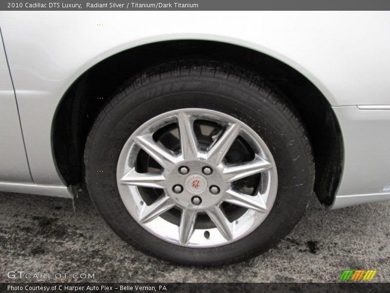 Radiant Silver / Titanium/Dark Titanium 2010 Cadillac DTS Luxury