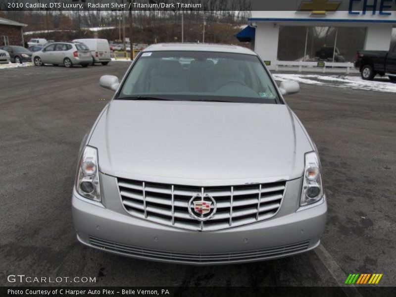 Radiant Silver / Titanium/Dark Titanium 2010 Cadillac DTS Luxury