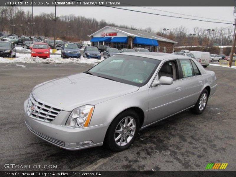 Radiant Silver / Titanium/Dark Titanium 2010 Cadillac DTS Luxury