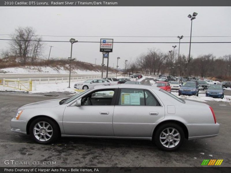 Radiant Silver / Titanium/Dark Titanium 2010 Cadillac DTS Luxury