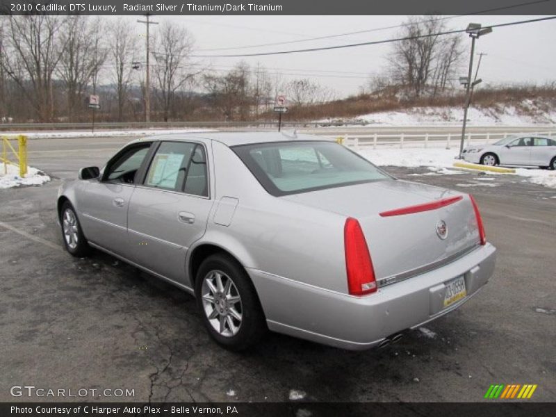 Radiant Silver / Titanium/Dark Titanium 2010 Cadillac DTS Luxury