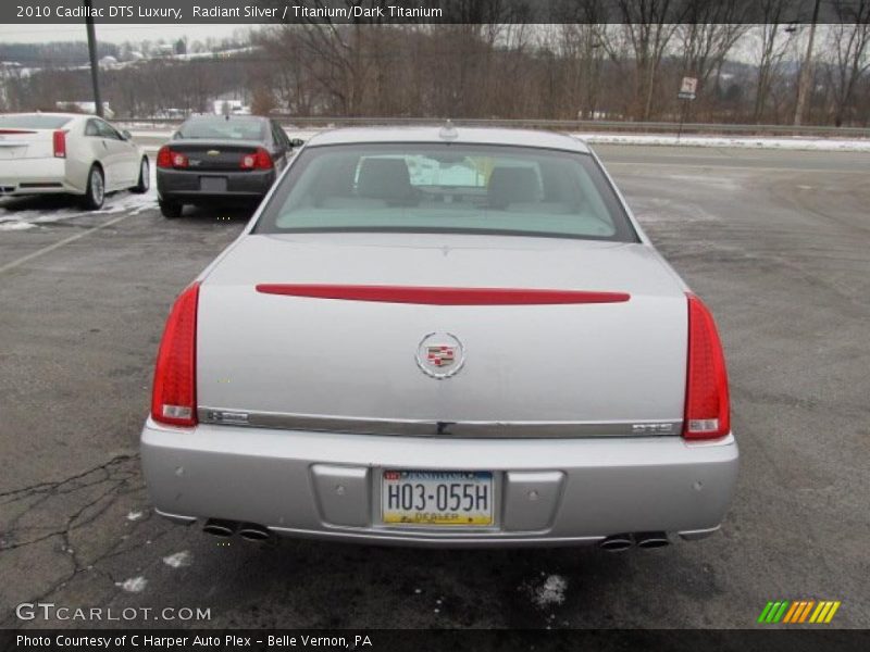 Radiant Silver / Titanium/Dark Titanium 2010 Cadillac DTS Luxury