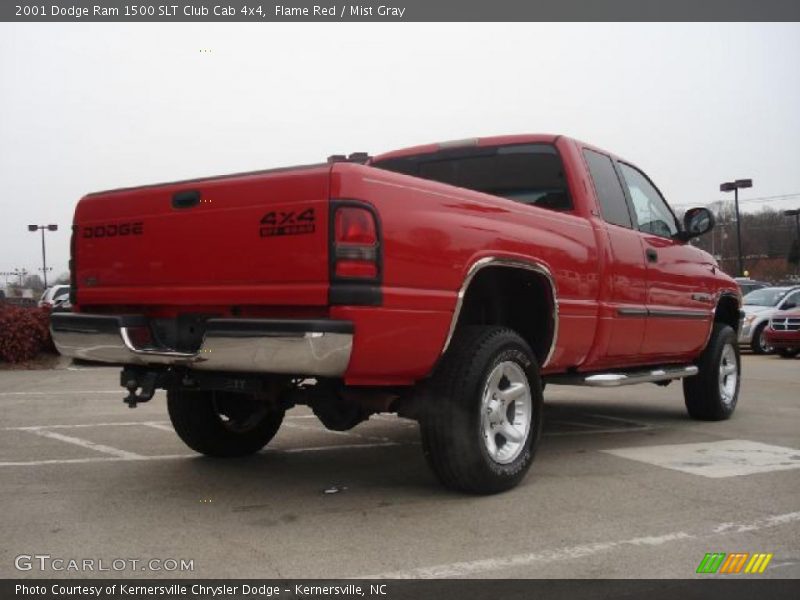 Flame Red / Mist Gray 2001 Dodge Ram 1500 SLT Club Cab 4x4