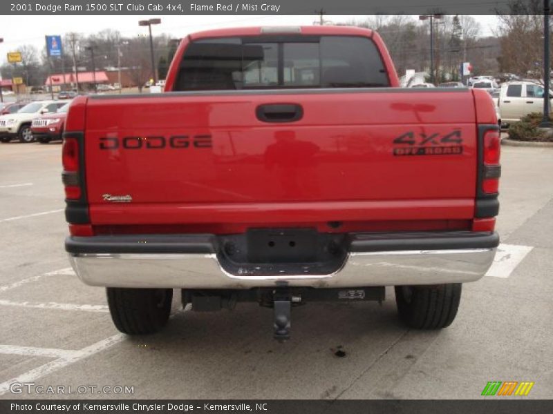 Flame Red / Mist Gray 2001 Dodge Ram 1500 SLT Club Cab 4x4