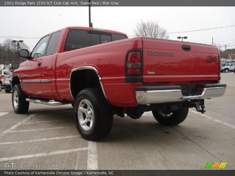 Flame Red / Mist Gray 2001 Dodge Ram 1500 SLT Club Cab 4x4