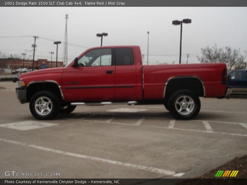 Flame Red / Mist Gray 2001 Dodge Ram 1500 SLT Club Cab 4x4