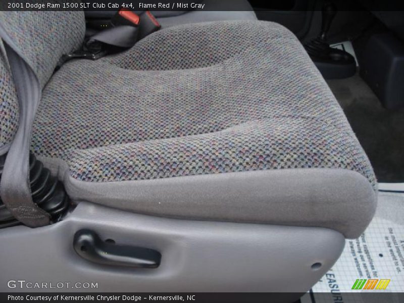 Flame Red / Mist Gray 2001 Dodge Ram 1500 SLT Club Cab 4x4