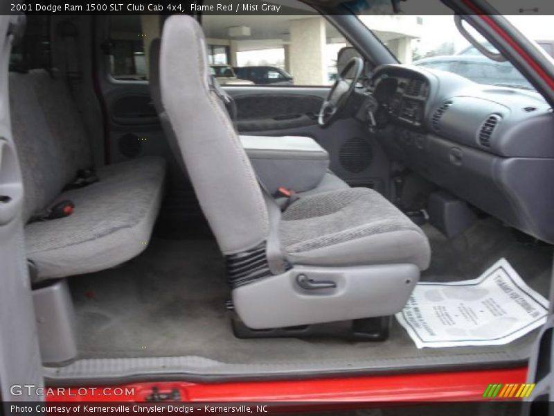 Flame Red / Mist Gray 2001 Dodge Ram 1500 SLT Club Cab 4x4