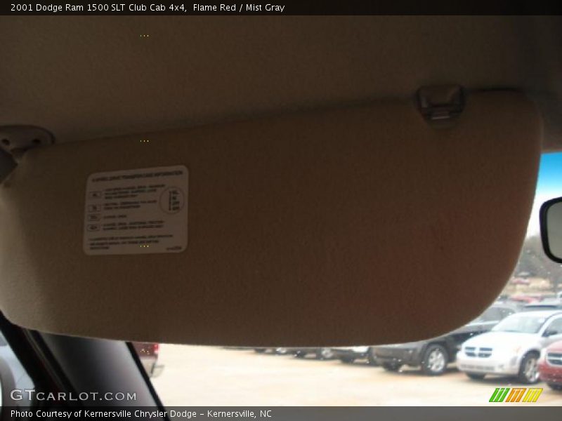 Flame Red / Mist Gray 2001 Dodge Ram 1500 SLT Club Cab 4x4