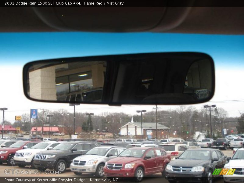 Flame Red / Mist Gray 2001 Dodge Ram 1500 SLT Club Cab 4x4