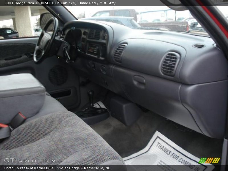Flame Red / Mist Gray 2001 Dodge Ram 1500 SLT Club Cab 4x4