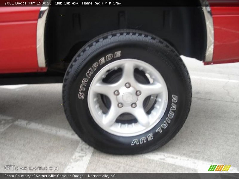 Flame Red / Mist Gray 2001 Dodge Ram 1500 SLT Club Cab 4x4