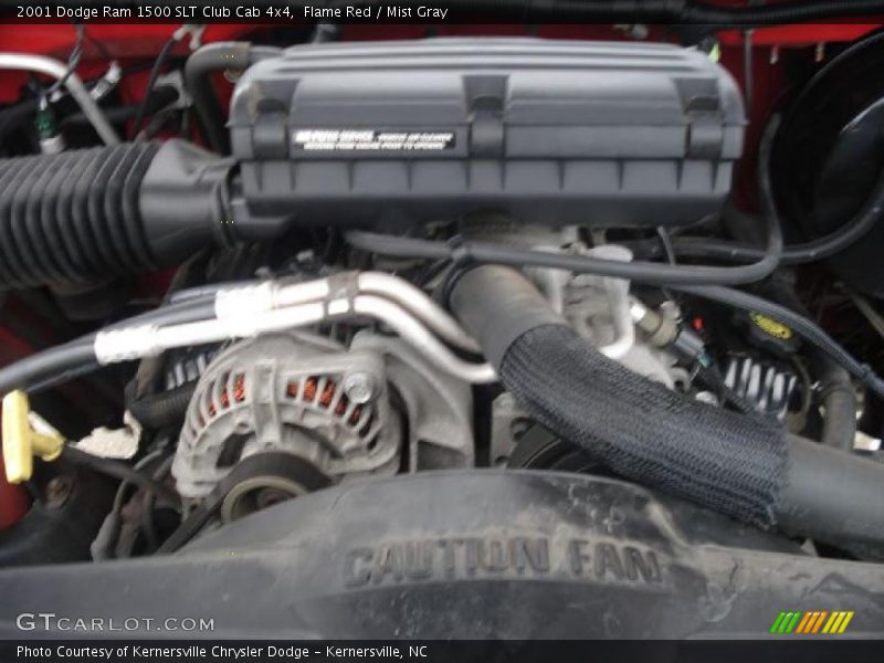 Flame Red / Mist Gray 2001 Dodge Ram 1500 SLT Club Cab 4x4