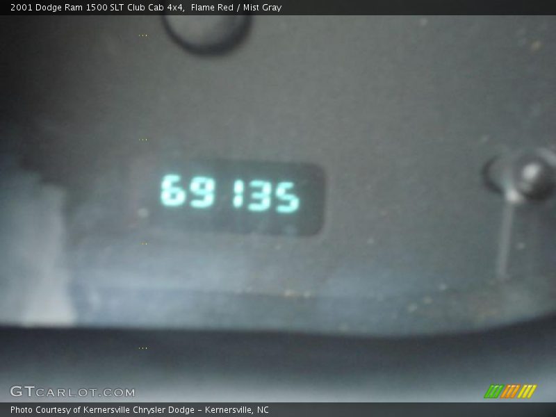 Flame Red / Mist Gray 2001 Dodge Ram 1500 SLT Club Cab 4x4