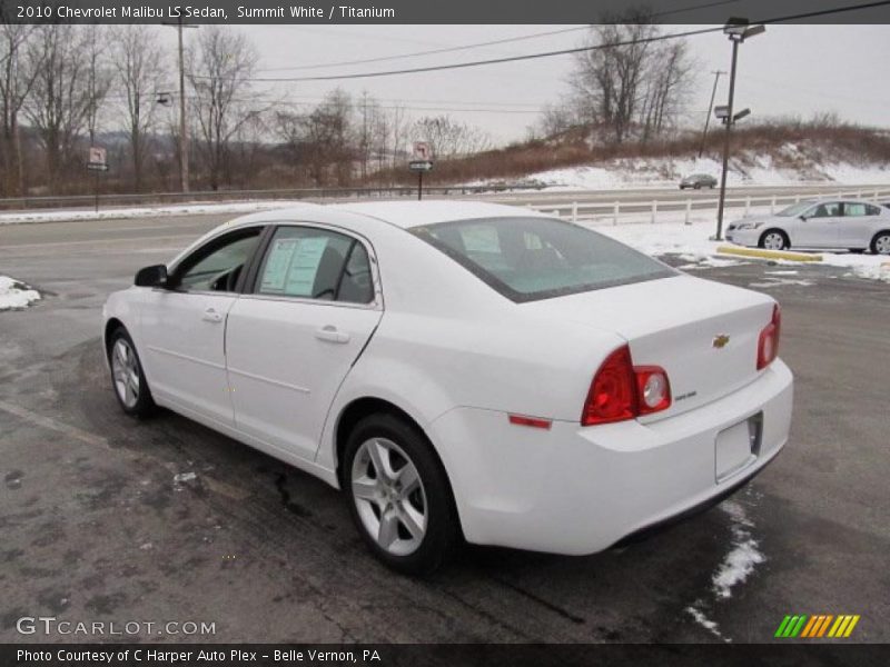 Summit White / Titanium 2010 Chevrolet Malibu LS Sedan