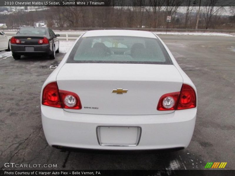Summit White / Titanium 2010 Chevrolet Malibu LS Sedan