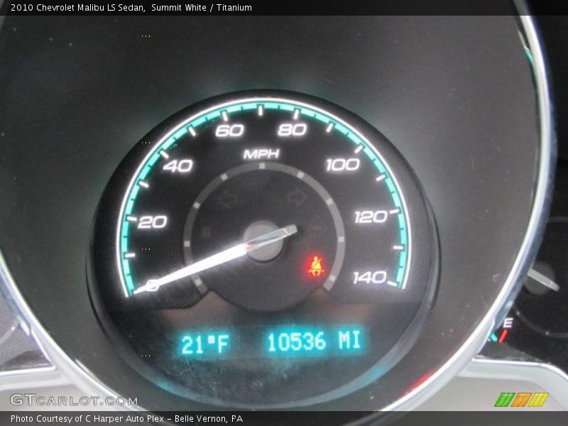 Summit White / Titanium 2010 Chevrolet Malibu LS Sedan