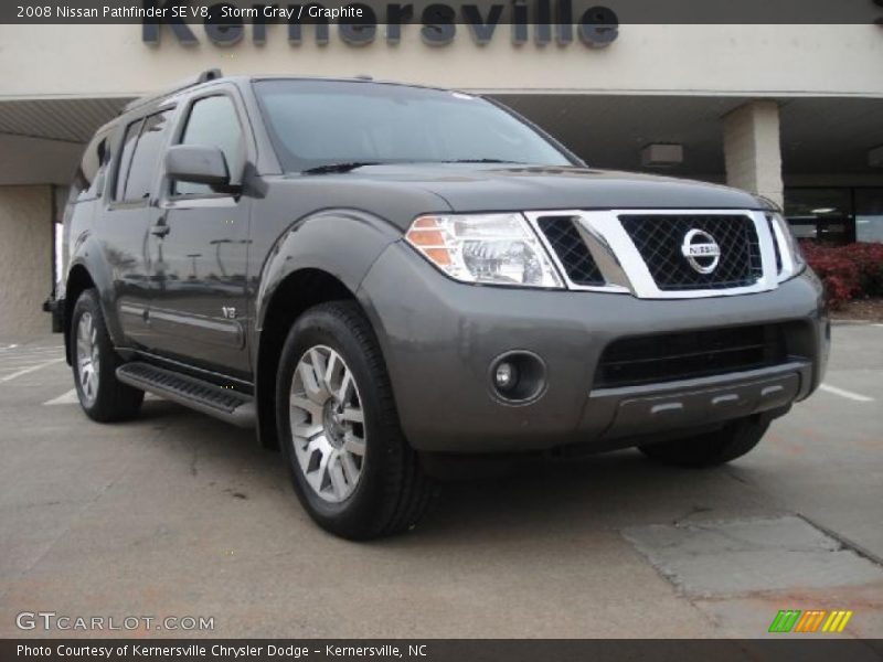 Storm Gray / Graphite 2008 Nissan Pathfinder SE V8