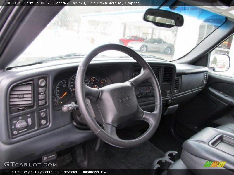 Polo Green Metallic / Graphite 2002 GMC Sierra 1500 Z71 Extended Cab 4x4