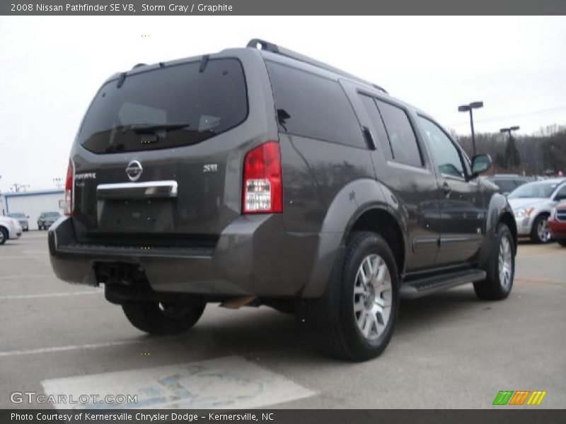 Storm Gray / Graphite 2008 Nissan Pathfinder SE V8