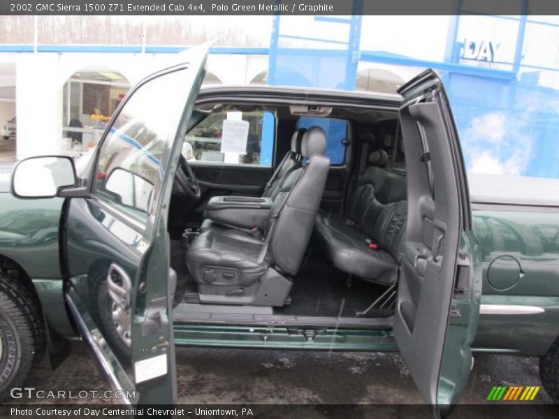 Polo Green Metallic / Graphite 2002 GMC Sierra 1500 Z71 Extended Cab 4x4