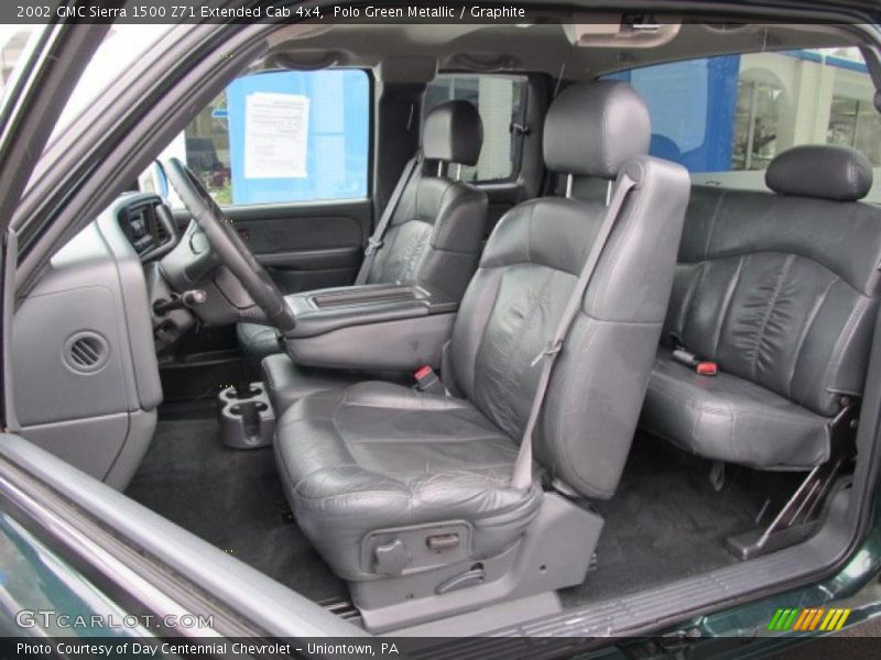 Polo Green Metallic / Graphite 2002 GMC Sierra 1500 Z71 Extended Cab 4x4